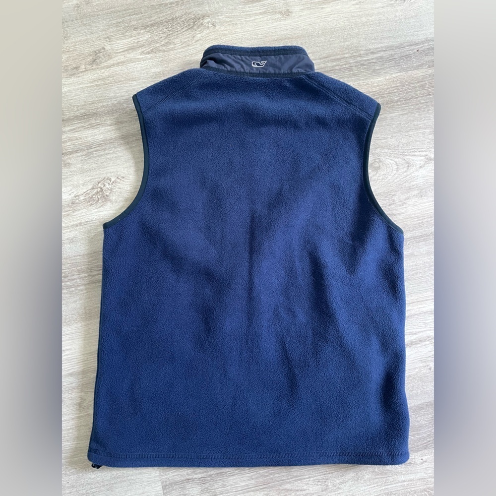 Vineyard Vines men’s Small Navy  Fleece Vest - Picture 2 of 4